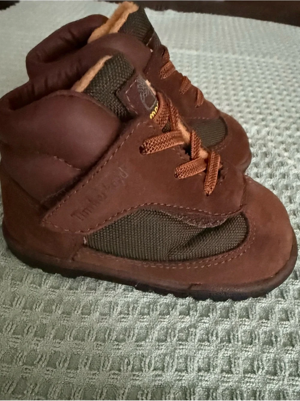 Timberland Brown Lace-Up Baby Walker Boots